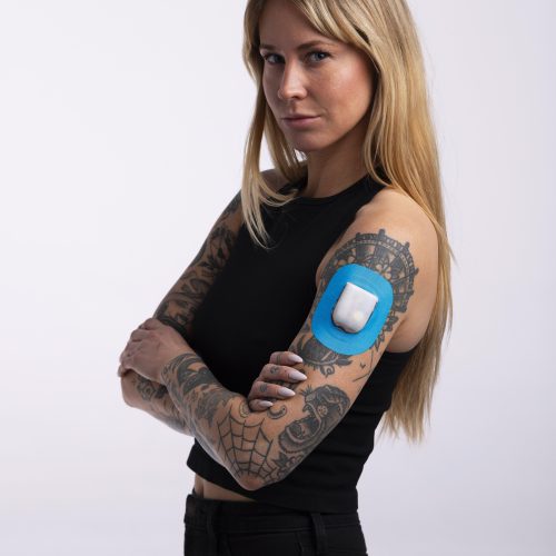 Blue Rainbow Omnipod Skingrip 1