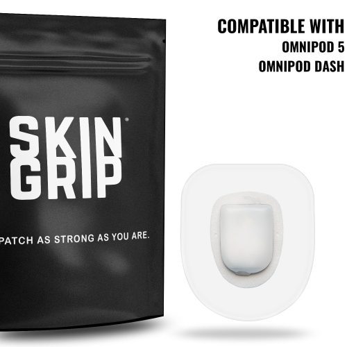 Clear Omnipod Device Hero Image Skin Grip