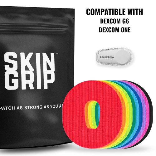 Dexcom G6 Rainbow Pack Device Hero Image Skin Grip