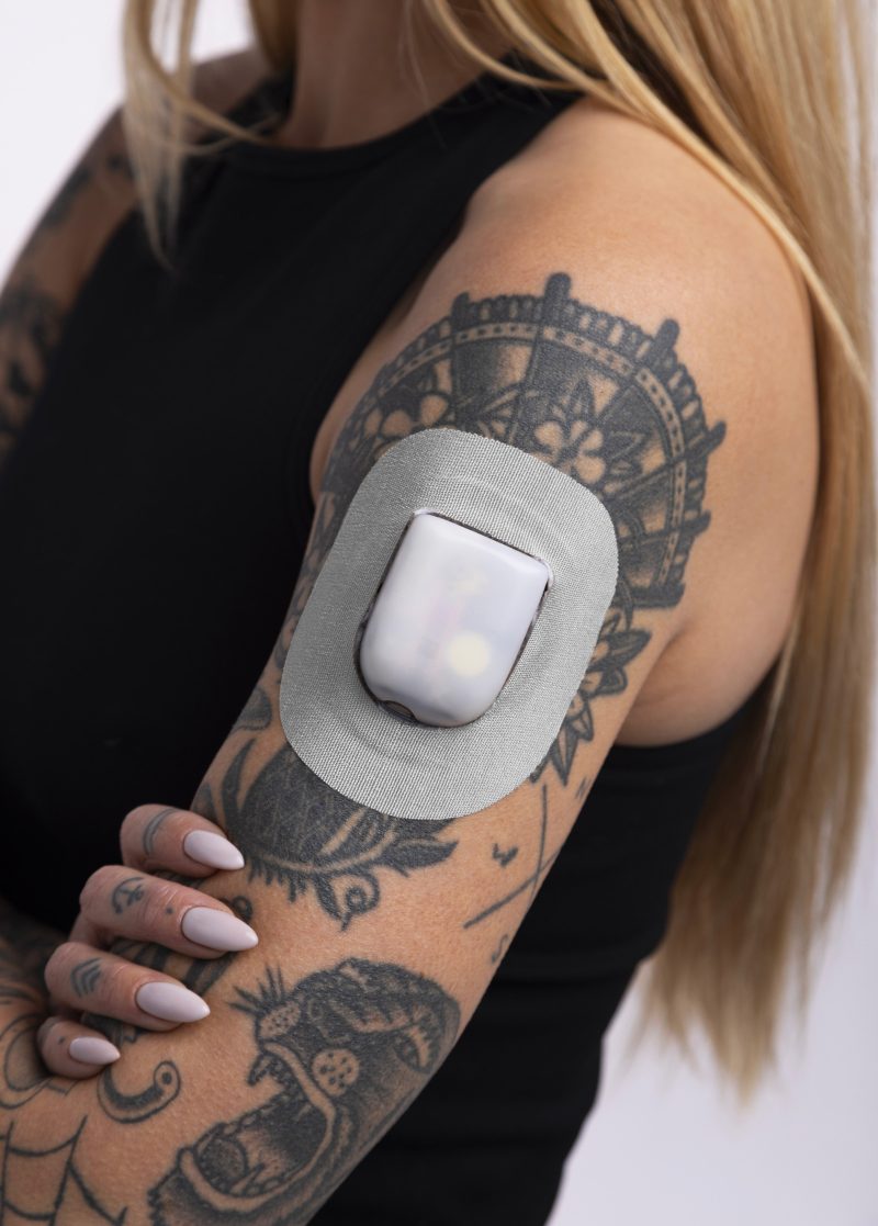 Silver Power Omnipod Skingrip