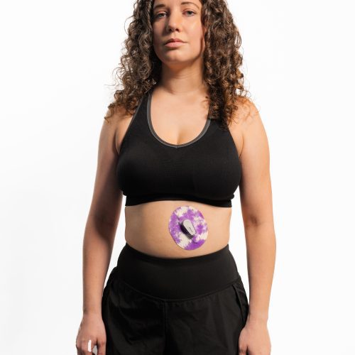 type1wild skin grip dexcom g6 purple tie dye