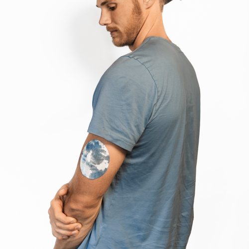 type1wild skin grip medtronic blue tie dye